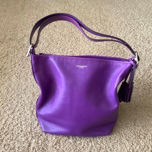 Coach Purple Bucket Purse